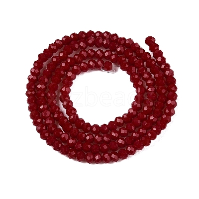 Opaque Solid Color Imitation Jade Glass Beads Strands EGLA-A044-P1mm-D02-1