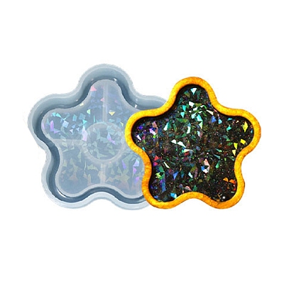 Silicone Laser Effect Cup Mat Molds DIY-C061-03C-1