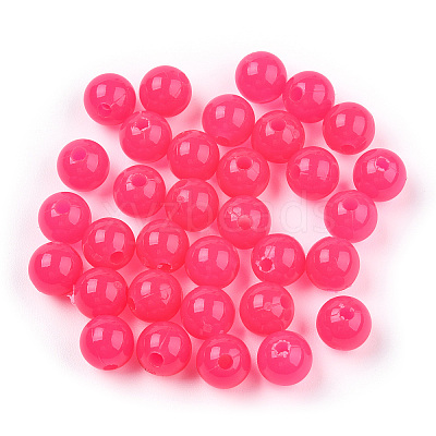 Opaque Plastic Beads KY-T005-6mm-625-1