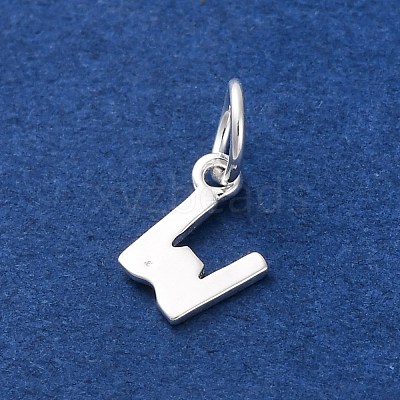 925 Sterling Silver Letter Charms LS-STER-C012-01S-W-1