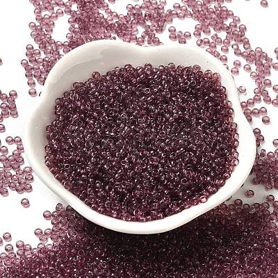 Transparent Colours Glass Round Seed Beads SEED-B001-06A-01-1