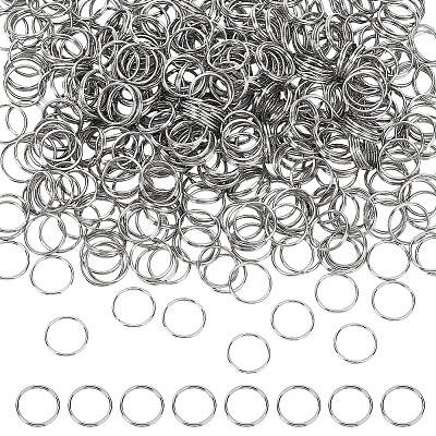 600Pcs 304 Stainless Steel Split Rings STAS-ME0002-55-1