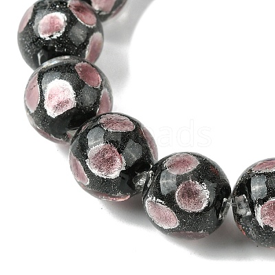Handmade Silver Sand Lampwork Beads Strands LAMP-A003-01D-1