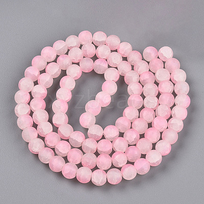 Crackle Glass Beads Strands GLAA-N009-10mm-02-1