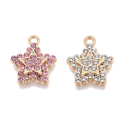 Rack Plating Alloy Pendants FIND-N005-22G-1