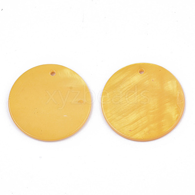 Natural Freshwater Shell Pendants SHEL-R022-01-1