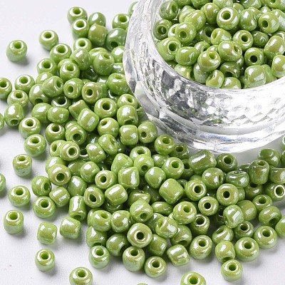 6/0 Glass Seed Beads SEED-US0003-4mm-124-1
