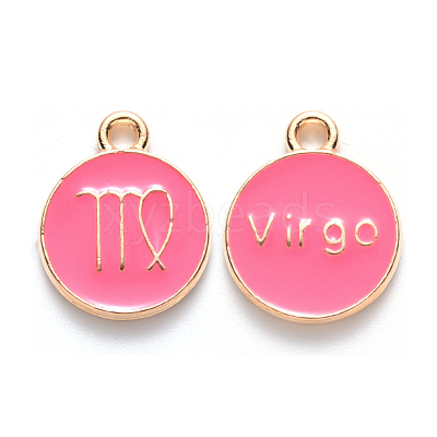 Alloy Enamel Pendants X-ENAM-S124-01A-03B-1