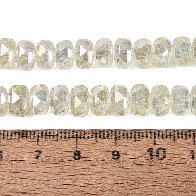 Electroplate Transparent Crackle Glass Beads Strands EGLA-Q135-01A-B04-1