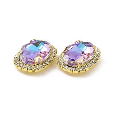 Oval Sew on Rhinestone DIY-E062-05G-A01-1