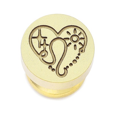 Constellation Golden Tone Wax Seal Brass Stamp Heads STAM-P002-02G-07-1