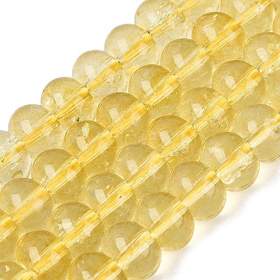 Crackle Transparent Glass Beads Strands GLAA-N074-02B-15-1
