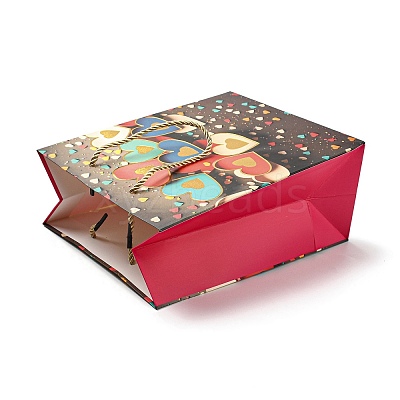 4 Colors Valentine's Day Love Paper Gift Bags CARB-D014-01J-1