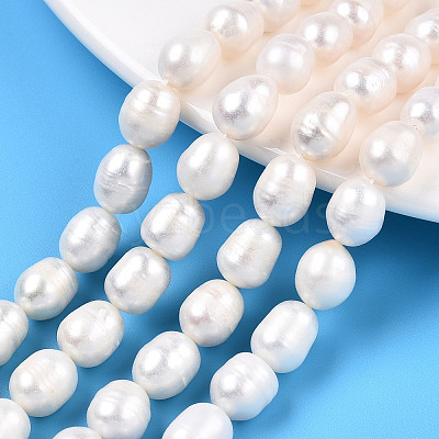 Natural Cultured Freshwater Pearl Beads Strands PEAR-N012-08I-1