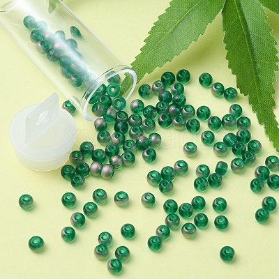 6/0 Transparent Glass Seed Beads SEED-YW0002-11B-1