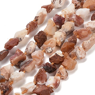 Raw Rough Natural Fire Opal Beads Strands G-C253-02-1