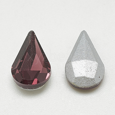 Pointed Back Glass Rhinestone Cabochons RGLA-T082-5x8mm-18-1