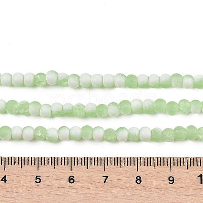 Frosted Crackle Glass Beads X1-GLAA-U001-4mm-M09-1
