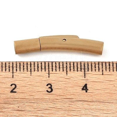 Ion Plating(IP) Column 304 Stainless Steel Bayonet Necklace Clasps STAS-O035-05G-01-1