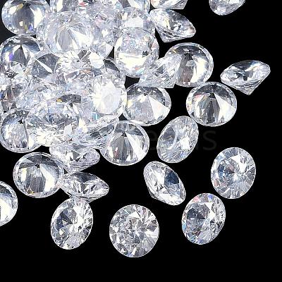 Cubic Zirconia Cabochons ZIRC-M002-8mm-007-1