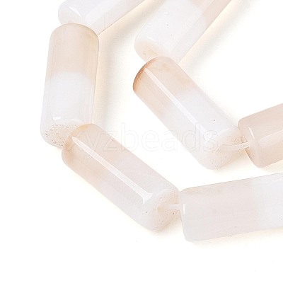 Natural White Agate Beads Strands G-T144-31-1