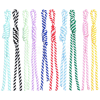 10Pcs 10 Colors Nylon Pendant Decorations for Bag Ornaments AJEW-SC0031-92-1