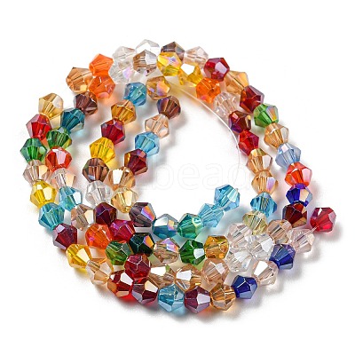 Transparent Electroplate Glass Beads Strands EGLA-A039-T2mm-B29-1