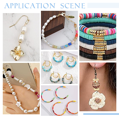 200Pcs 2 Colors Brass Spacer Beads KK-PH0006-56B-1