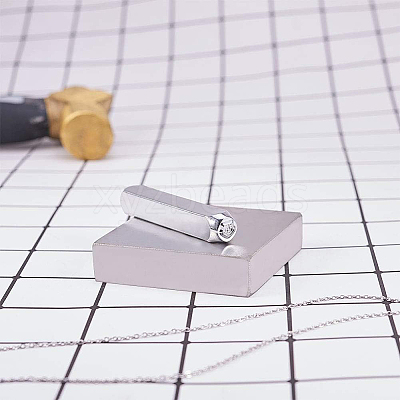 Iron Metal Stamps AJEW-BC0005-39G-1