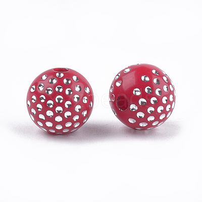 Plating Acrylic Beads PACR-T006-03A-1