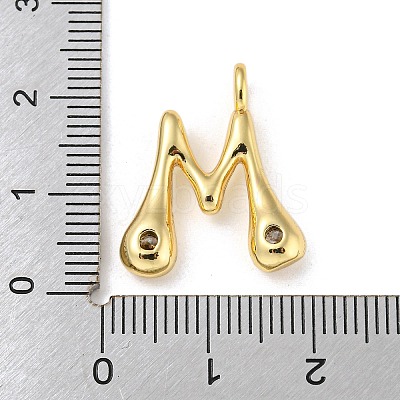 Rack Plating Brass Micro Pave Cubic Zirconia Pendants KK-A200-24G-M-1