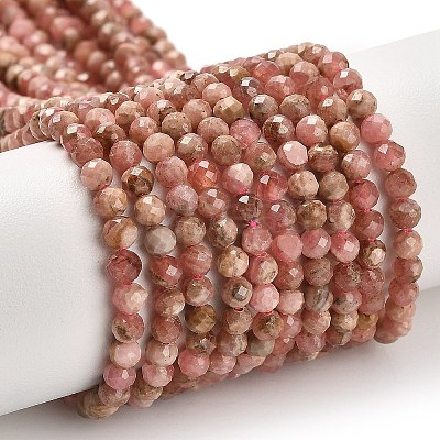 Natural Argentina Rhodonite Beads Strands G-B107-A04-04-1