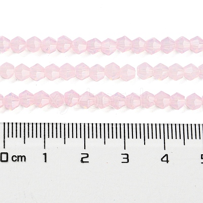 Baking Paint Transparent Glass Beads Strands DGLA-F029-J4mm-08-1
