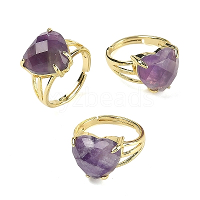 Brass Cuff Open Rings RJEW-D347-01G-13-1