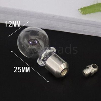 Empty Glass Bottle Pendant Decoration FIND-K003-01-1