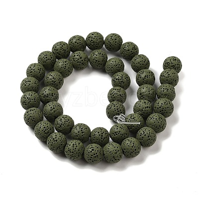 Natural Lava Rock Bead Strands G-L435-03-8mm-20-1