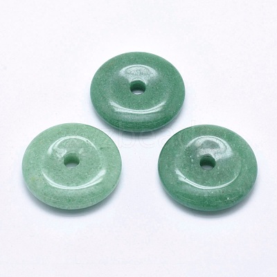 Natural Green Aventurine  Pendants G-P384-B-1