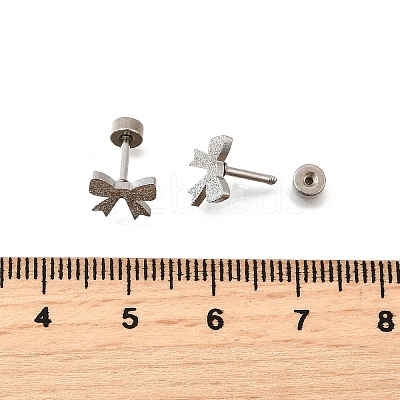 304 Stainless Steel Stud Earrings EJEW-H161-01P-F-1