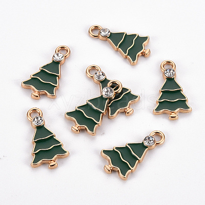 Eco-Friendly Alloy Enamel Pendants X-ENAM-T011-70-NR-1