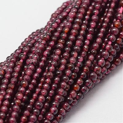 Natural Garnet Beads Strands G-N0213-04-2mm-1