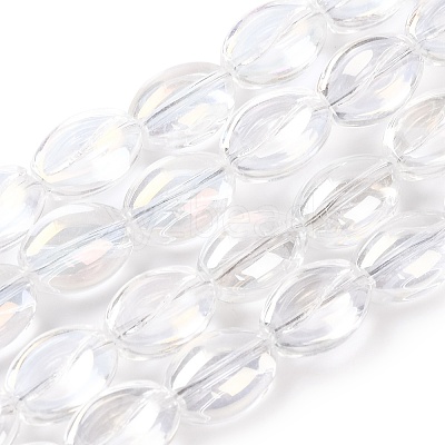 Electroplate Glass Beads Strands EGLA-B005-01A-AB01-1