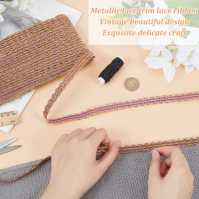 Polyester Wavy Ribbons OCOR-WH0060-73D-1