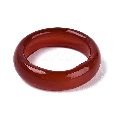 Dyed Natural Agate Finger Rings for Unisex G-Q601-44-1