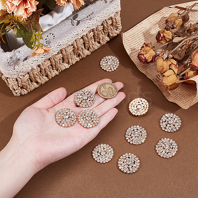 12Pcs Alloy Rhinestone Cabochons FIND-PH0026-39KCG-1