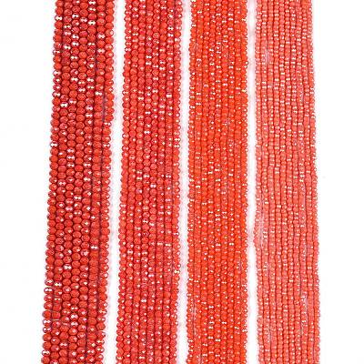 Electroplate Glass Beads Strands EGLA-A044-P4mm-A21-1