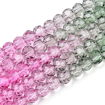 Transparent Glass Beads Strands GLAA-E036-07J-1