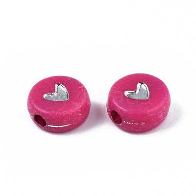Opaque Acrylic Beads X-PACR-N006-50-B02-1