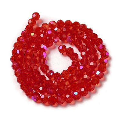 Electroplate Transparent Glass Beads Strands EGLA-A035-T6mm-L01-1