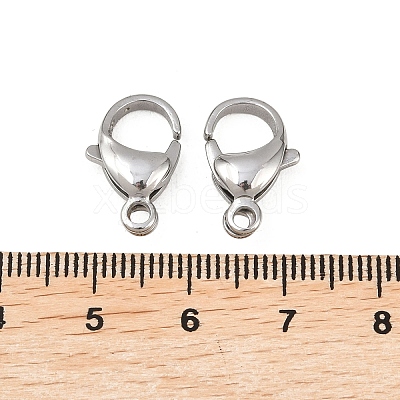 Tarnish Resistant 304 Stainless Steel Lobster Claw Clasps STAS-G035-I-1
