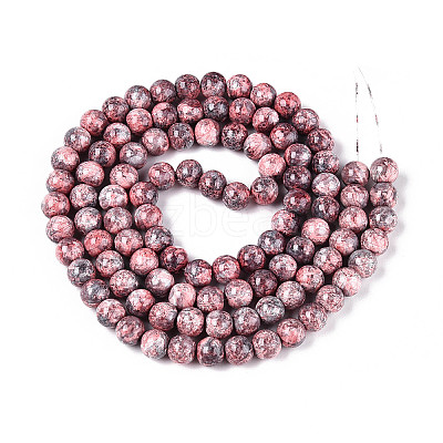 Baking Paint Glass Beads Strands DGLA-N016-8mm-04-1